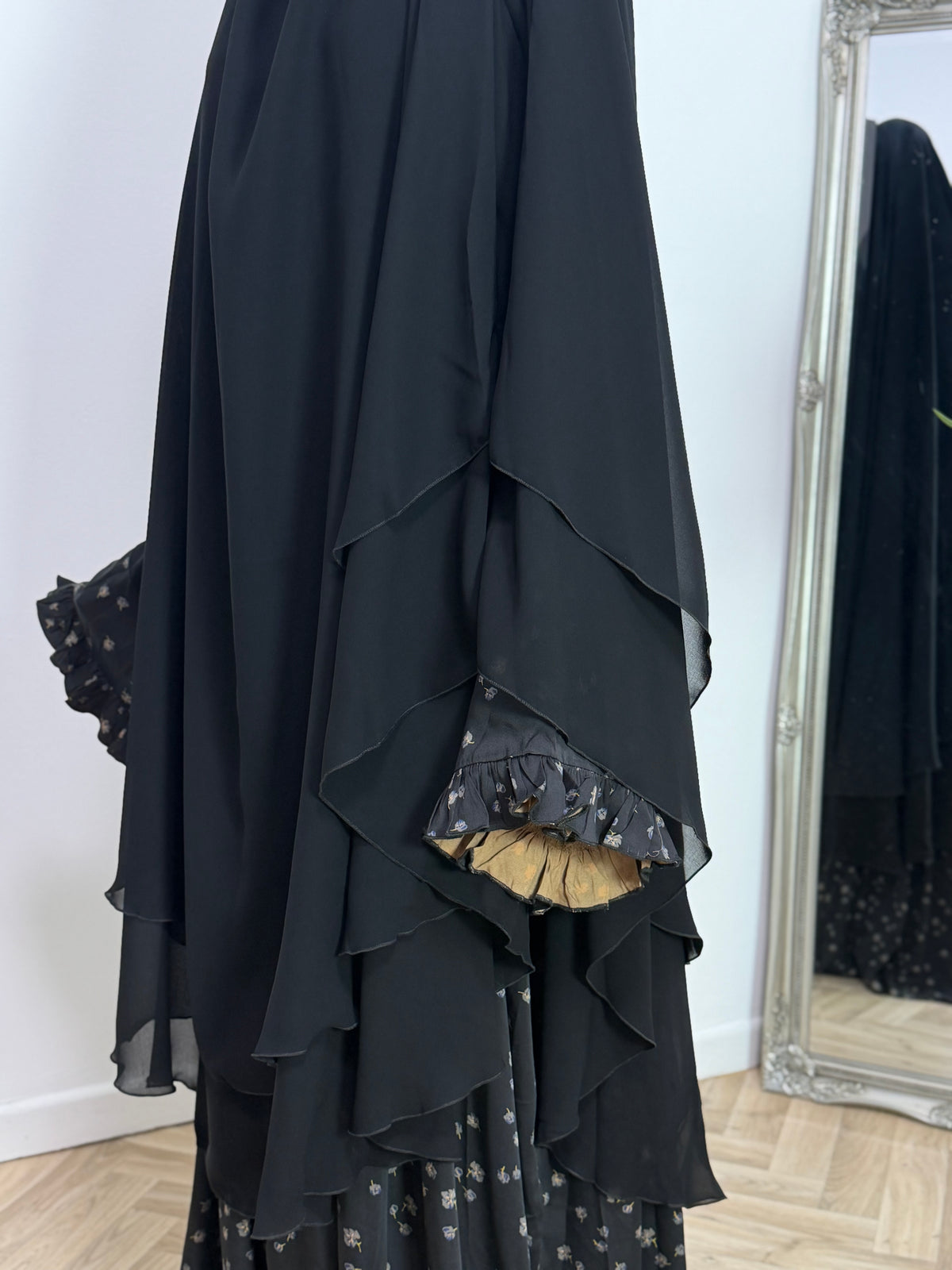 Zweilagiger Chiffon-Khimar – Maxi