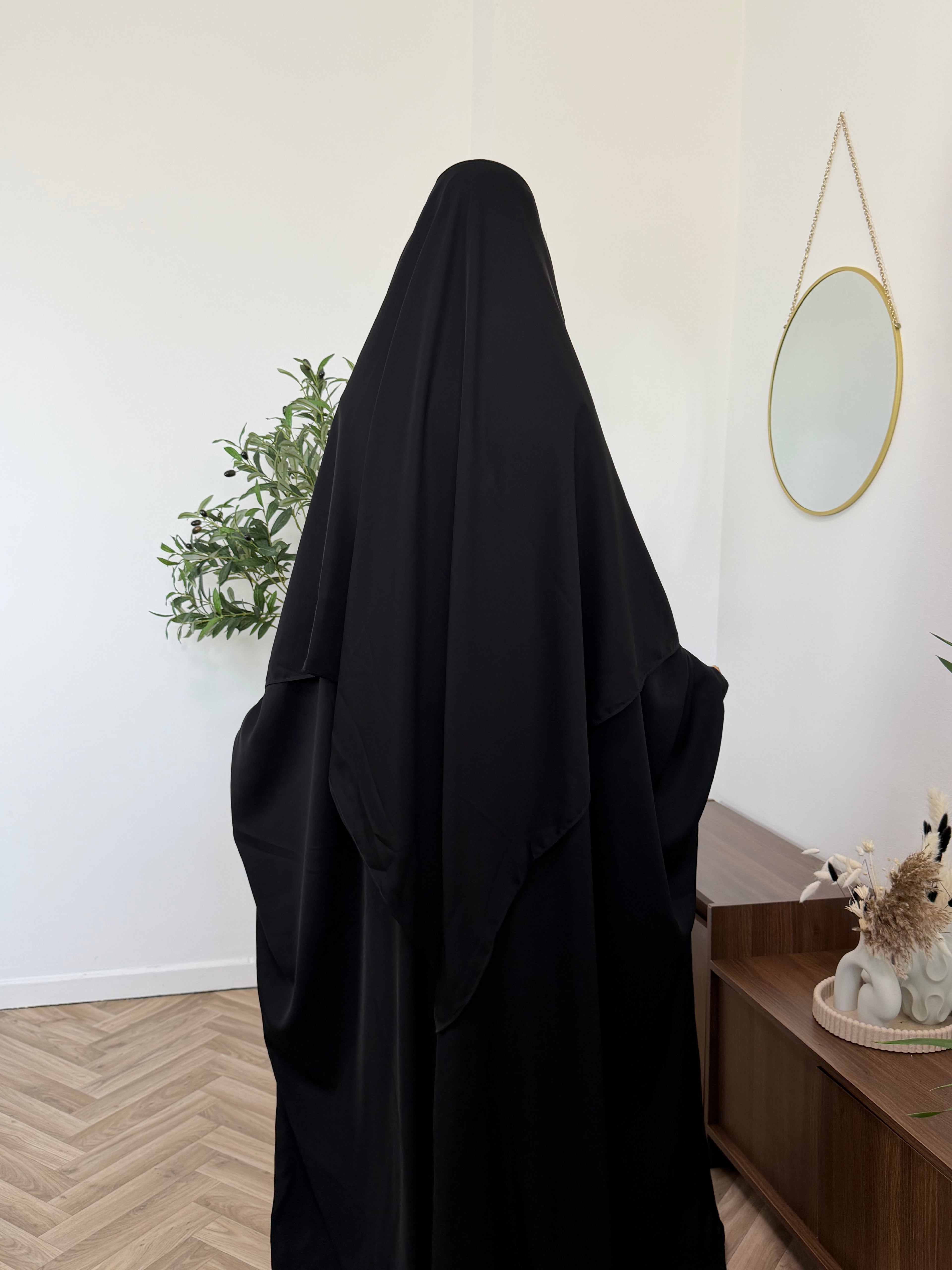 Al Haya – Jilbab mit angenähtem Kopftuch