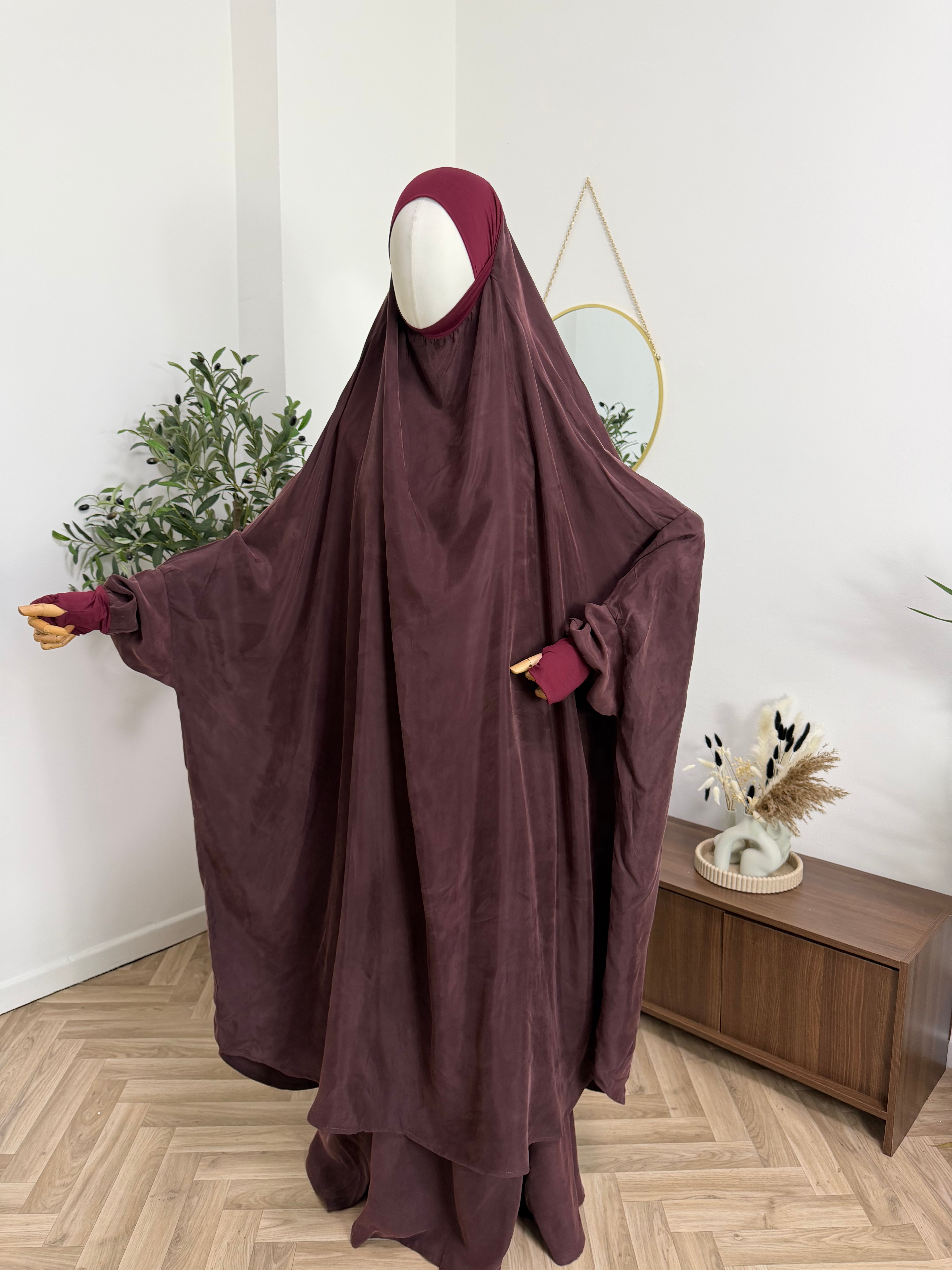 2-teiliger Jilbab aus Cupro
