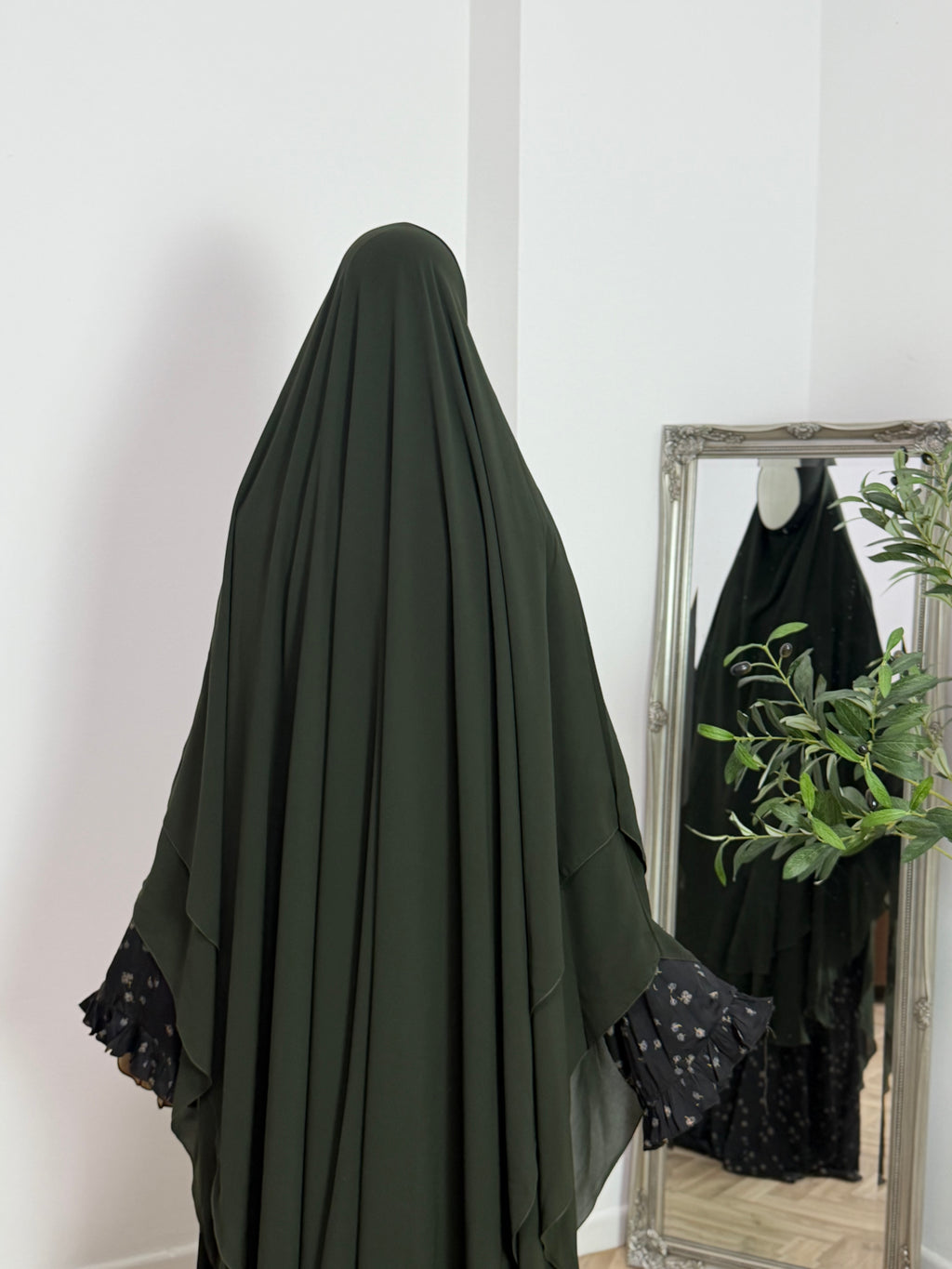 Zweilagiger Chiffon-Khimar – Maxi