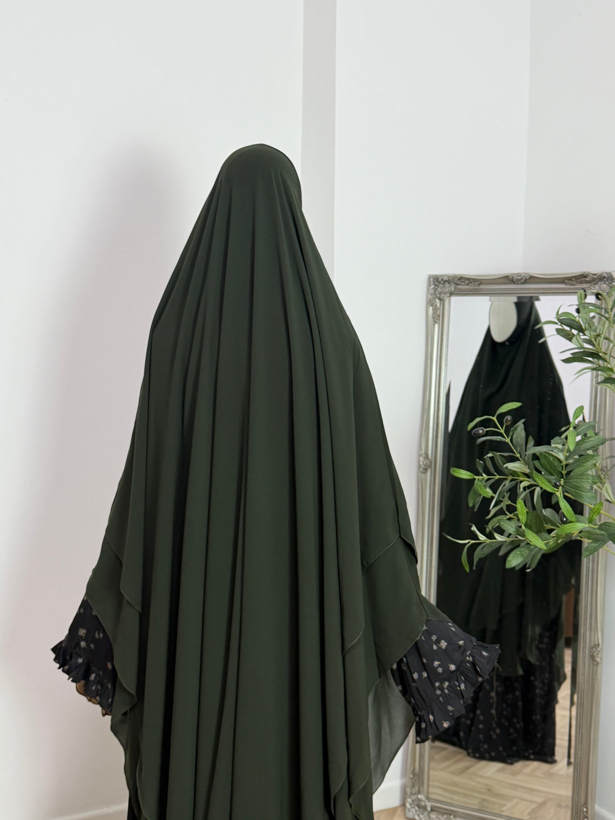 Zweilagiger Chiffon-Khimar – Maxi