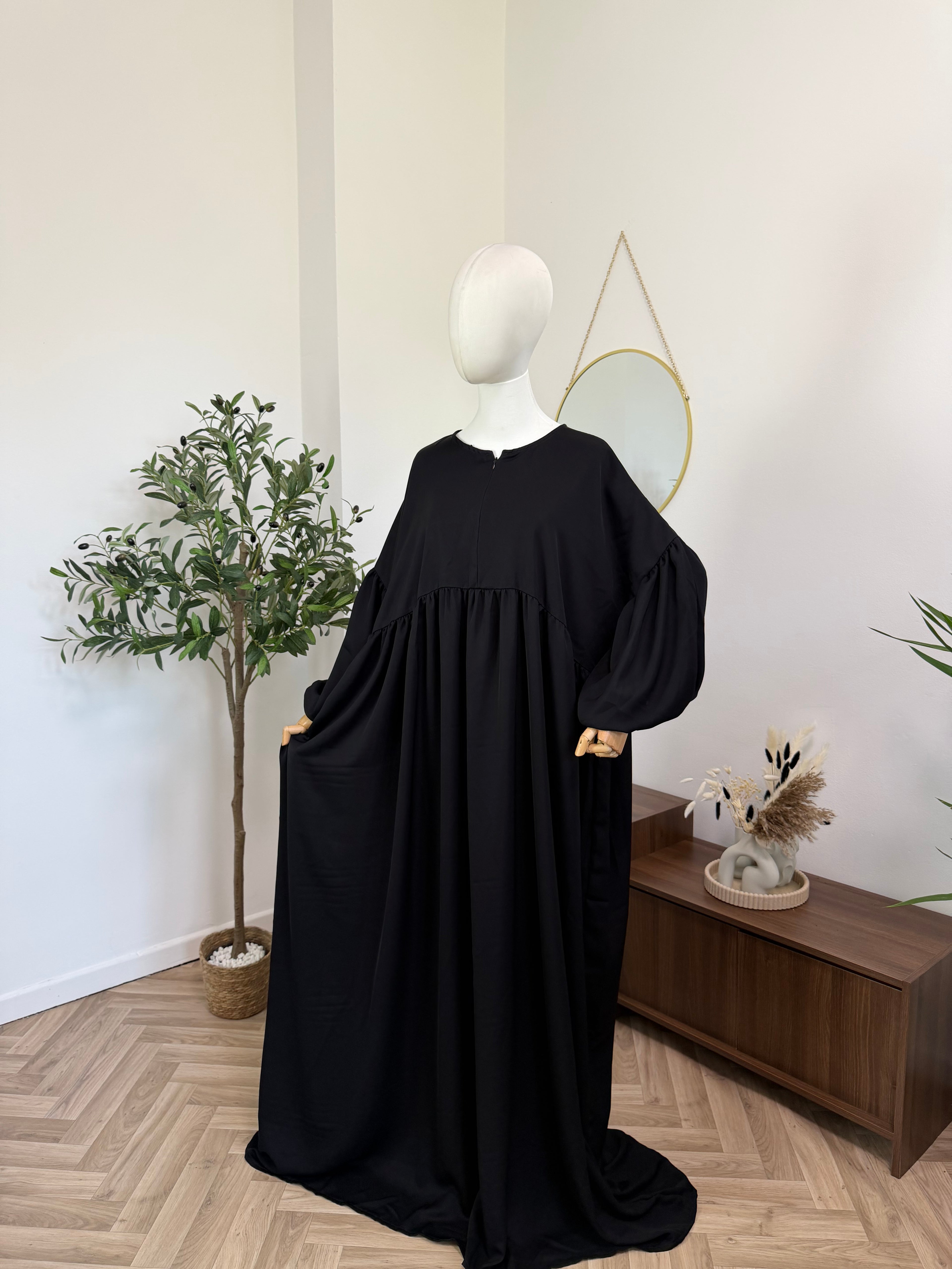 Abaya mit Ballonärmeln
