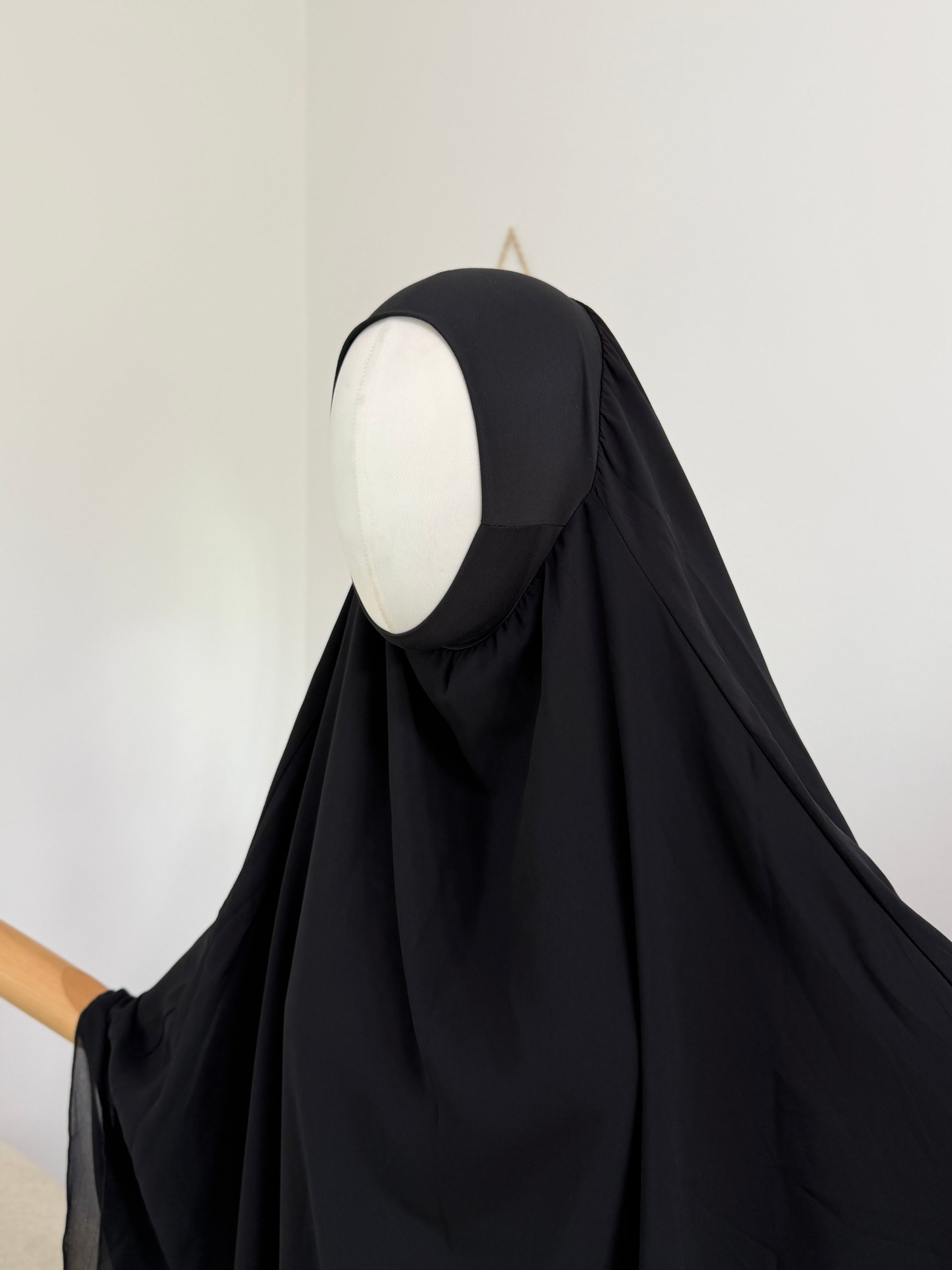 Zweilagiger Chiffon-Khimar – Maxi
