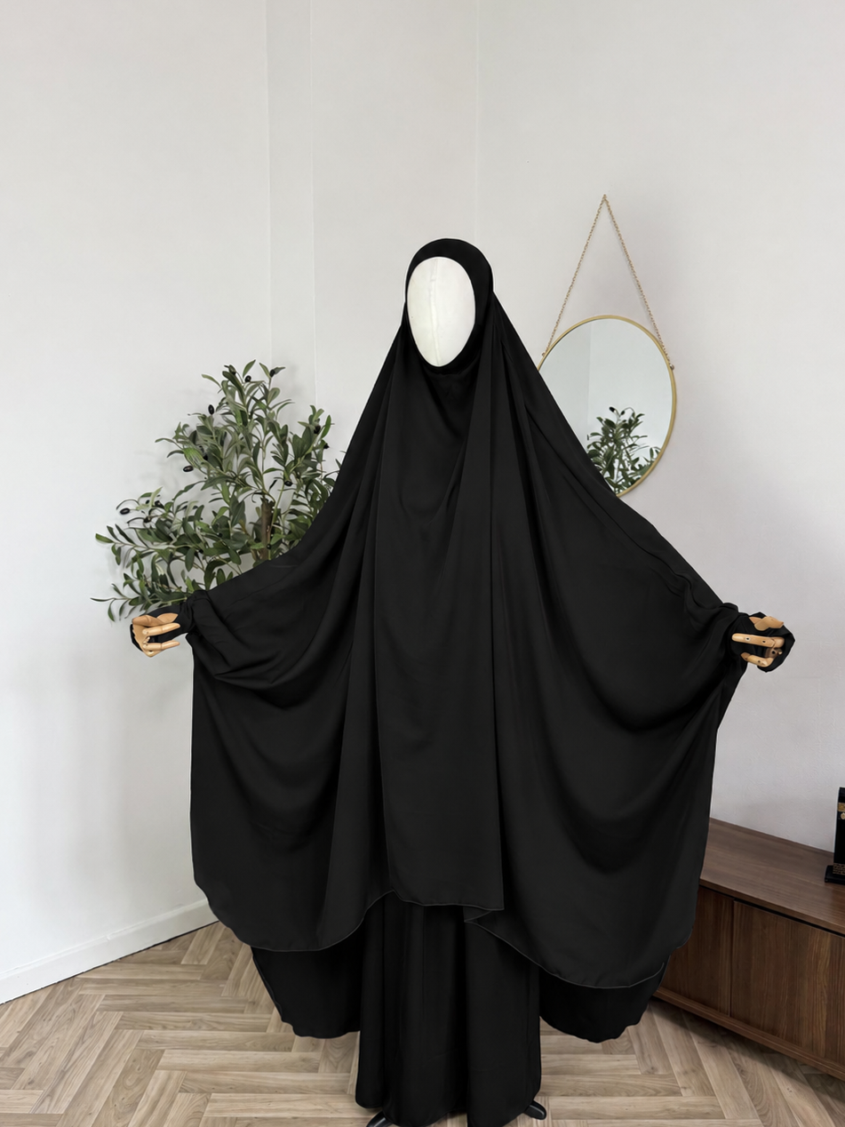 Jilbab 2-teilig aus Abaya Seide