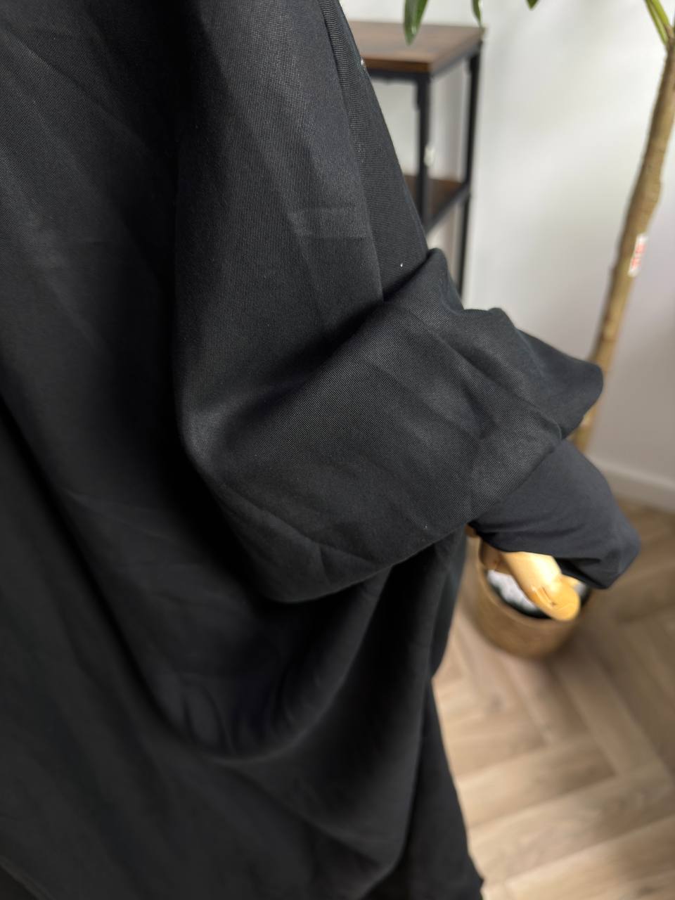 Poncho-Set aus Cupro-Tencel